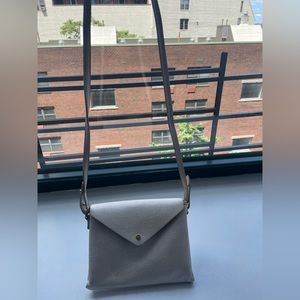 Anthropologie Gold Cross Body Clutch Envelope Bag